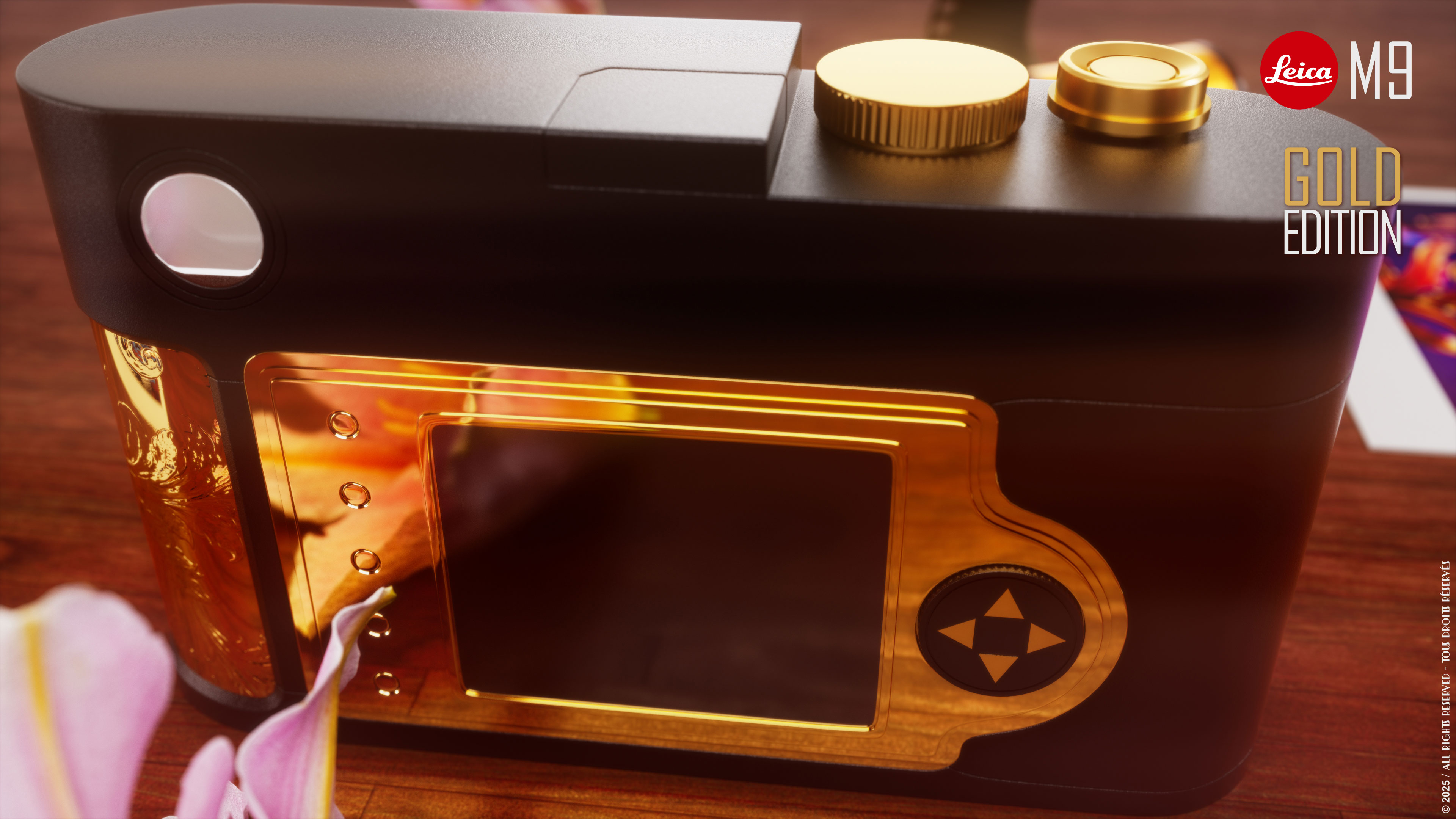 Leïca M9 Gold édition vue 6