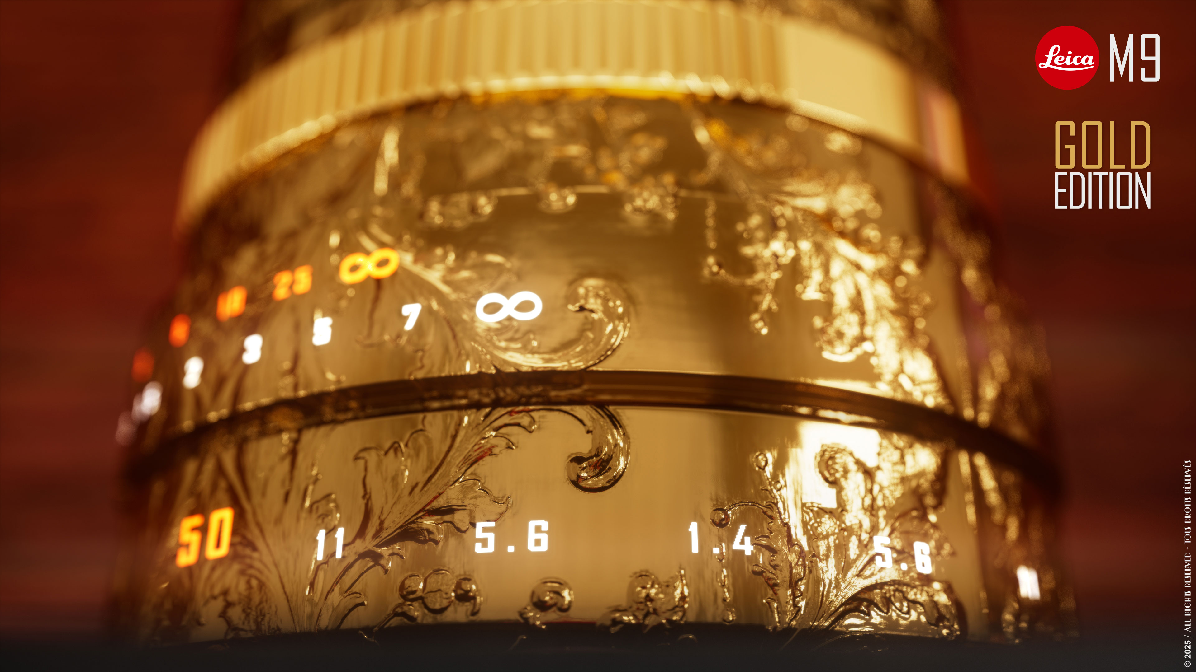 Leïca M9 Gold édition vue 3